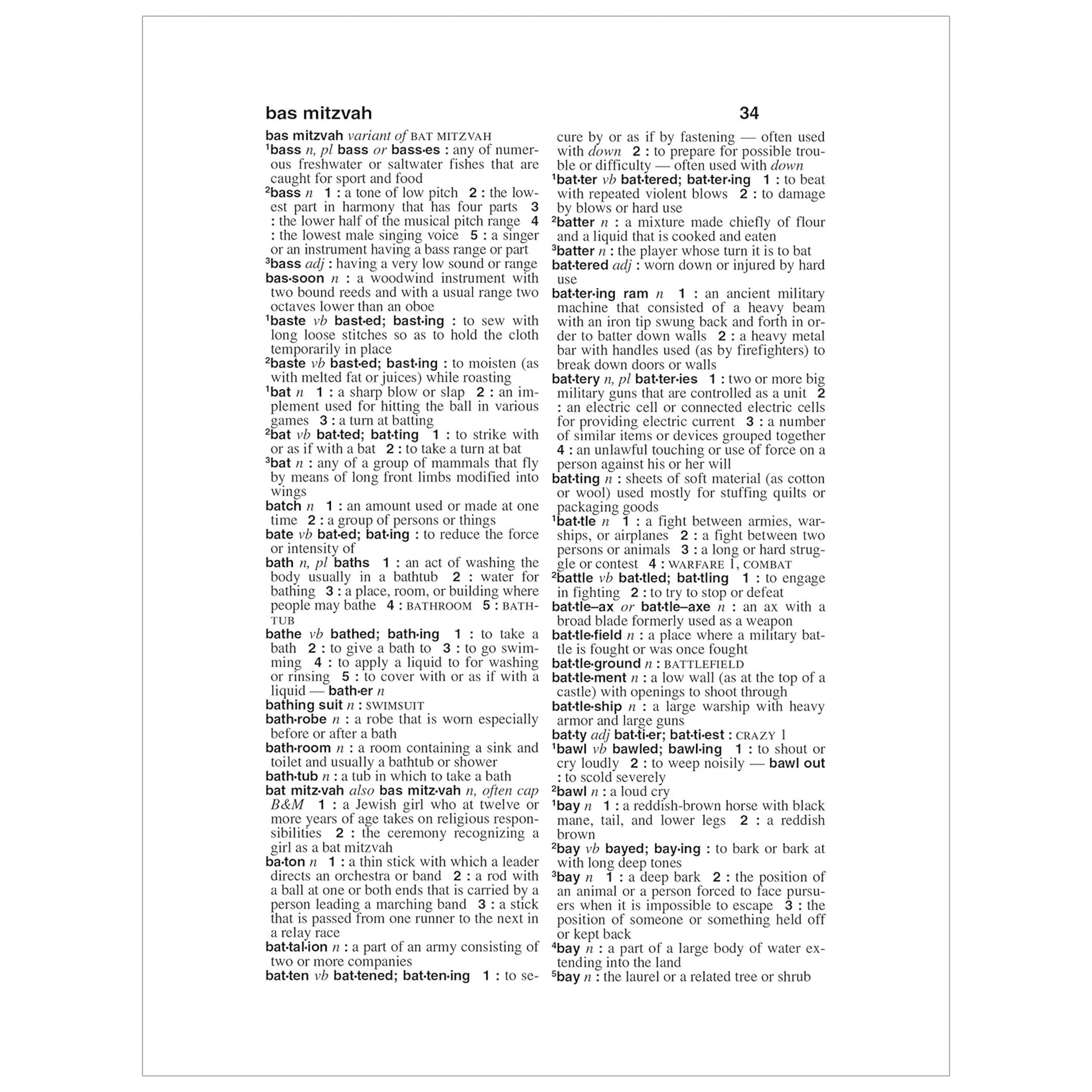 Webster's Dictionary & Thesaurus with Full Color World Atlas, Third Edition
