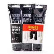 LQ BASICS 118ml tube - White x 2 / Black - TRIPLE PACK (see notes)