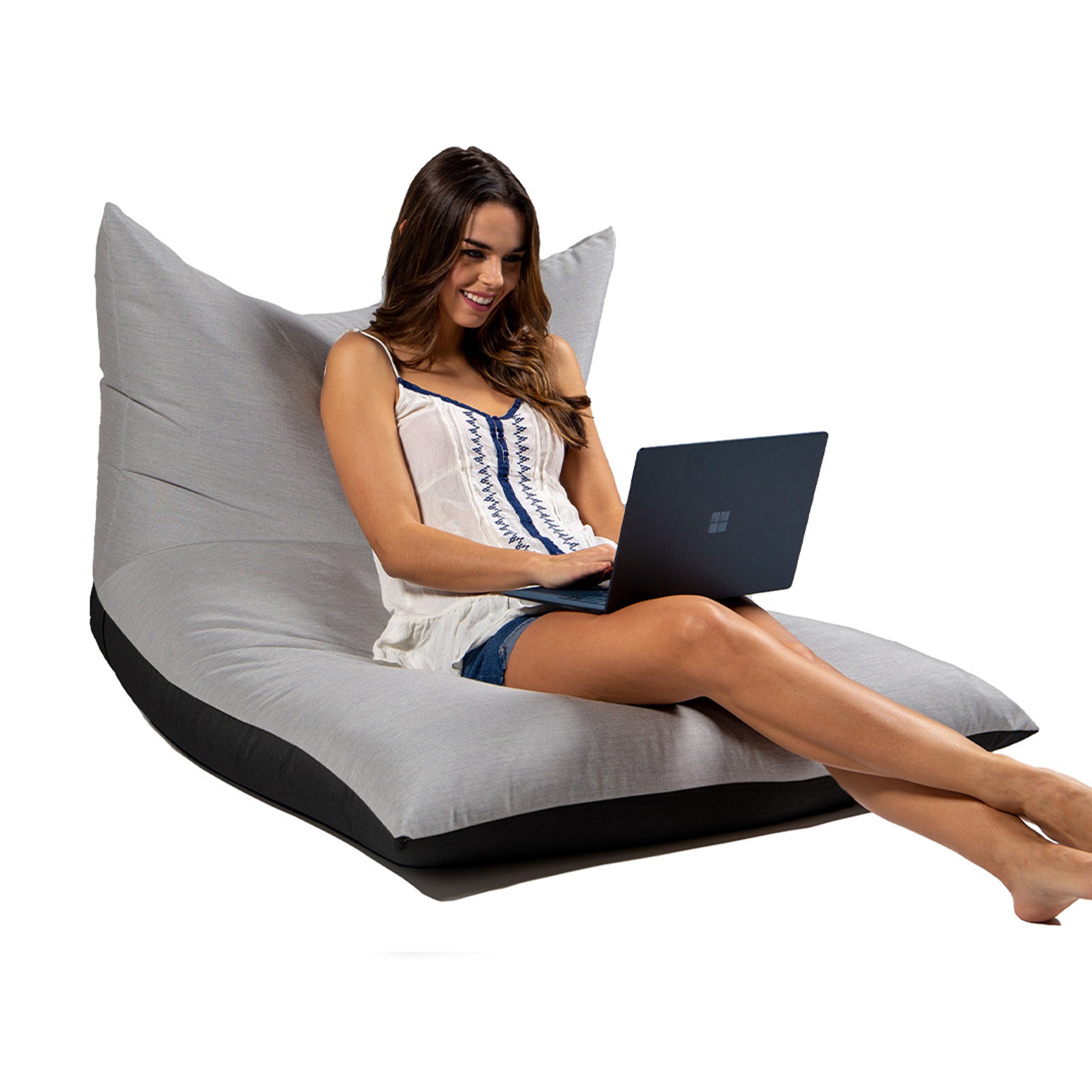 Jaxx Finster Outdoor Bean Bag Lounge Chair - Sunbrella Granite