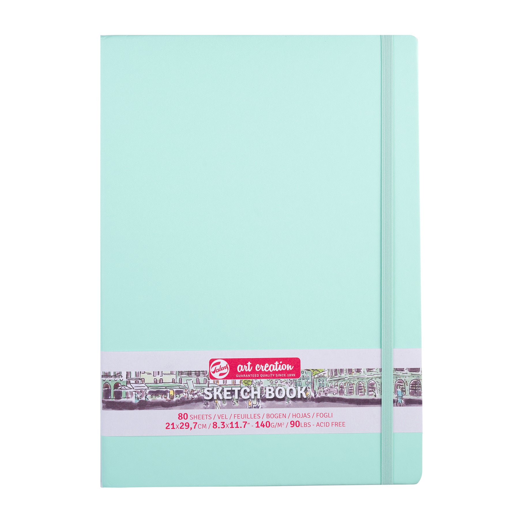 Sketchbook, 80 Sheets, 90lbs, Fresh Mint Cover, 8.3" x 11.7" (A4)