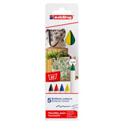 edding 4600 Textile Pen - Set of 5 - Basic