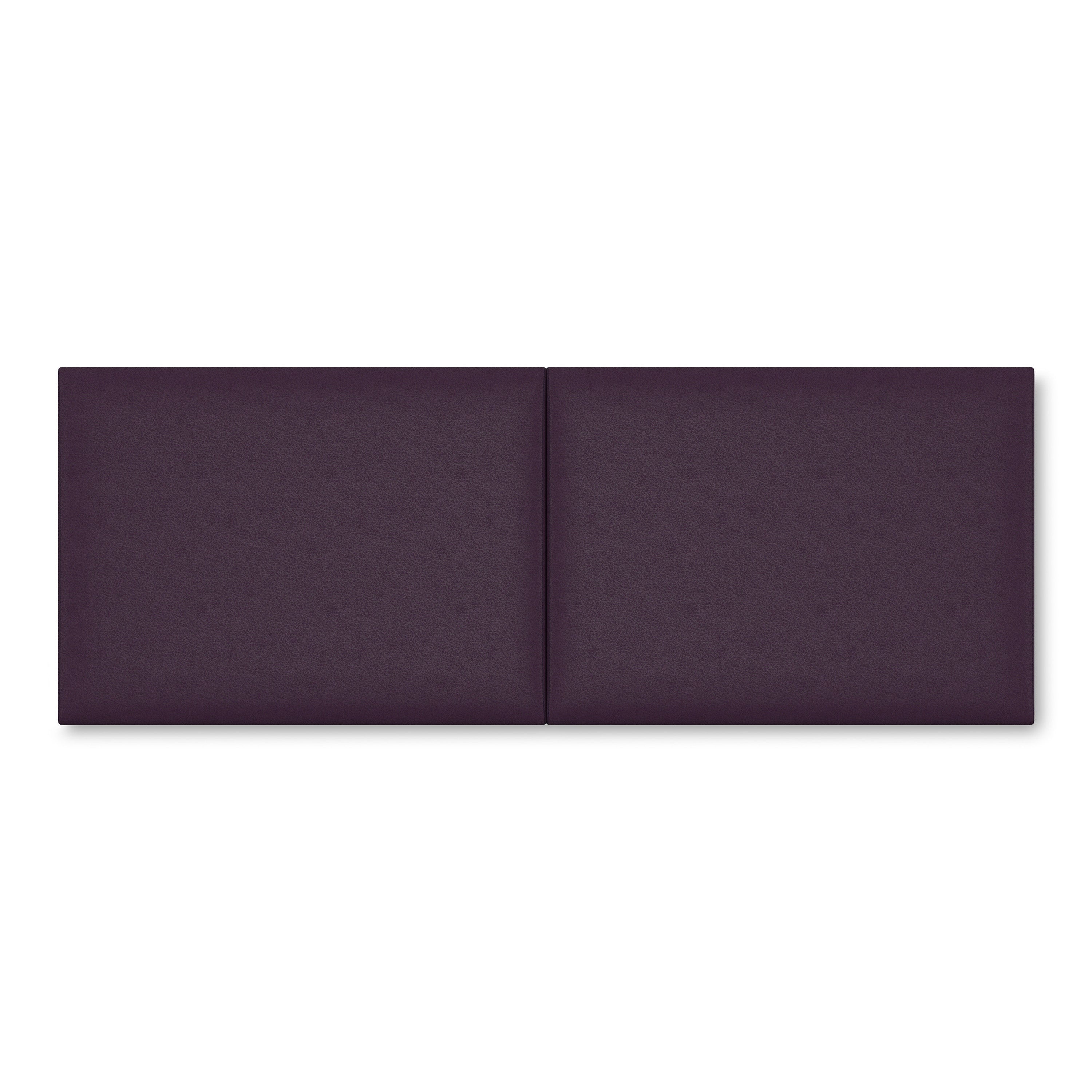 Jaxx Panelist Modern Padded Headboard- Set of 2 Wall Mounted Panels (Each 22.5" x 30")- Queen Double Tall, Vegan Leather, Genesis Green