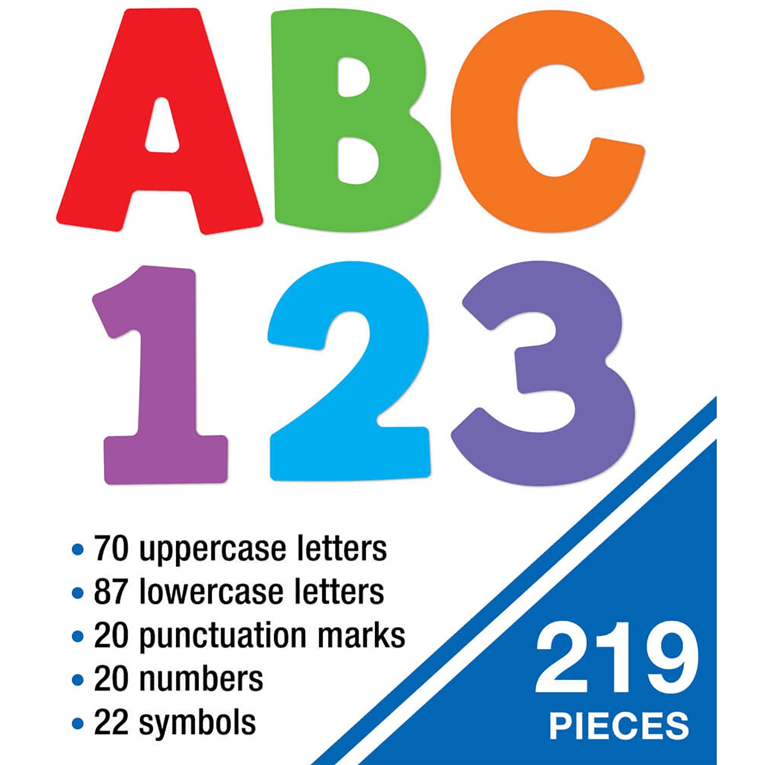 Color Splash Combo Pack EZ Letters, 219 Pieces