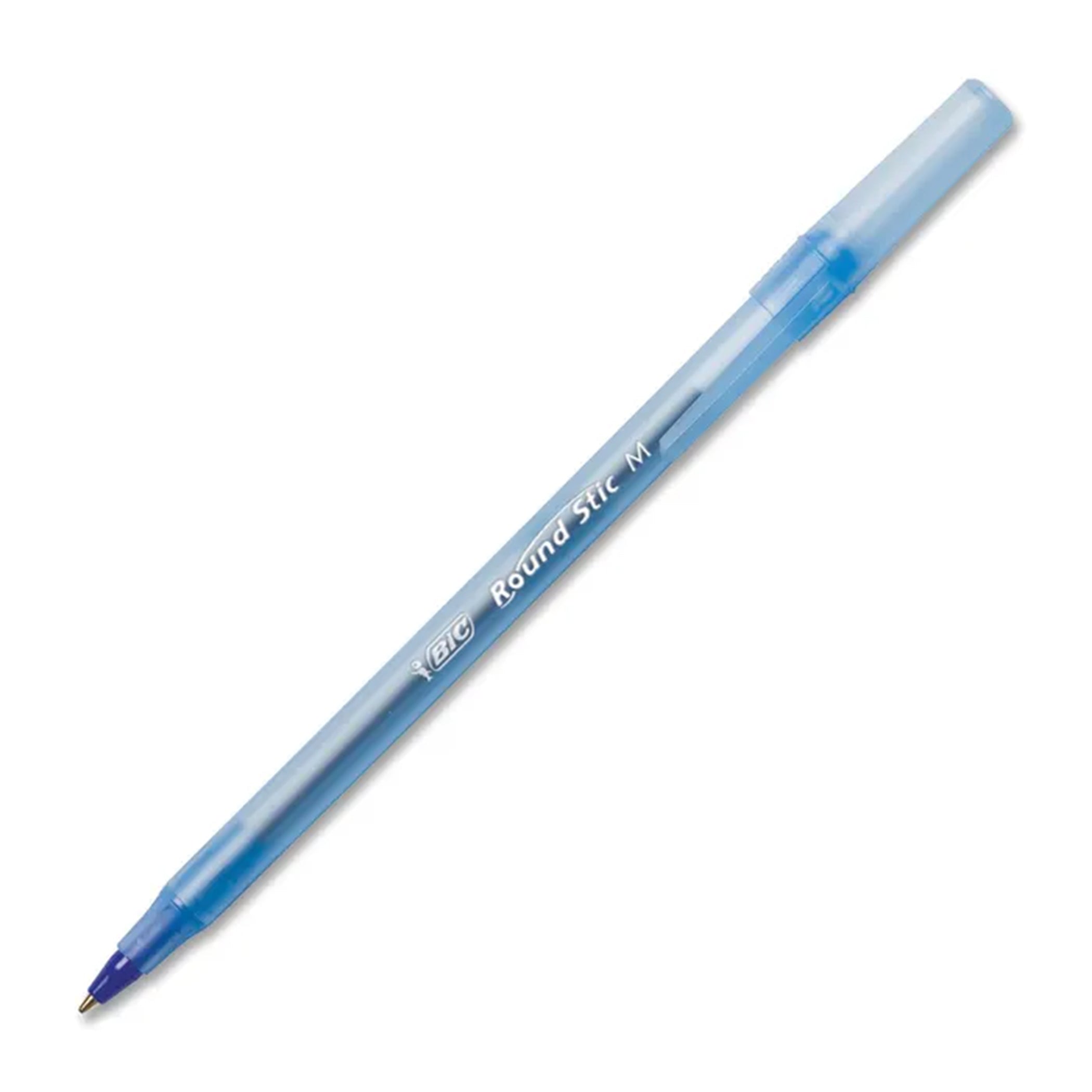 Round Stic® Xtra Life Ballpoint Pen, Medium Point (1.0mm), Blue, Pack of 10