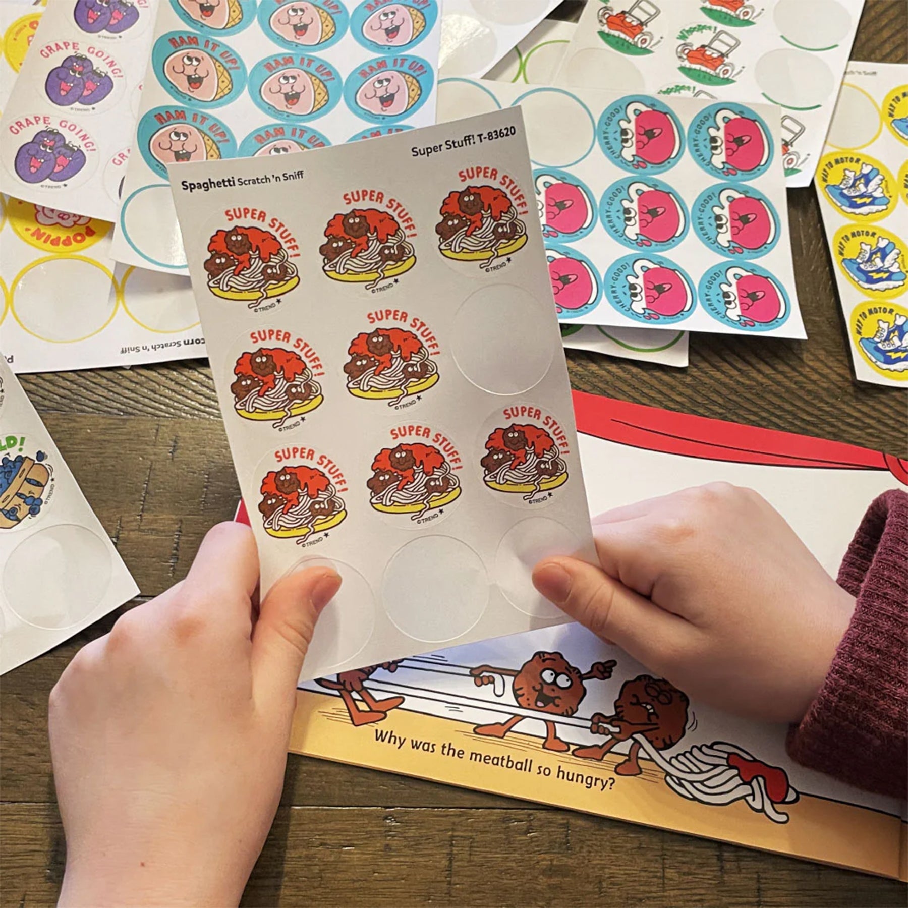 Super Stuff!/Spaghetti Scented Stickers, Pack of 24