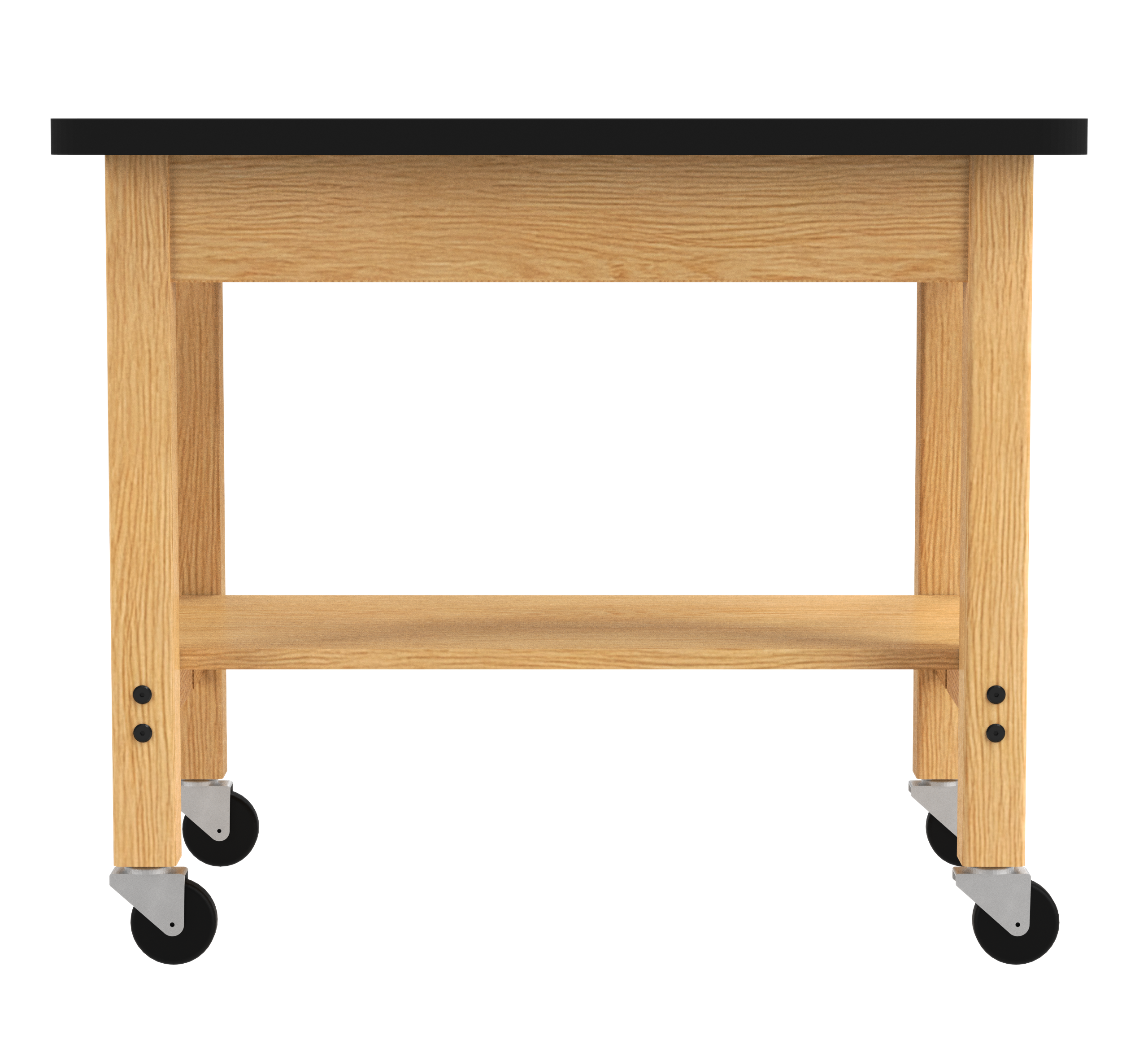 Access Demo Cart - Red Oak, 36"W x 24"D x 30-1/4"H