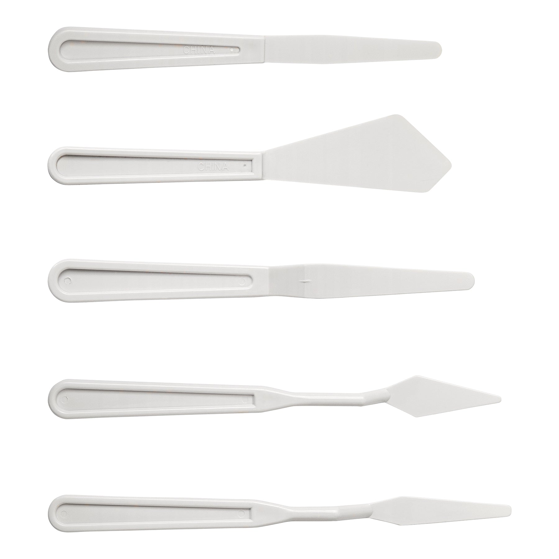 BASICS Plastic Palette Knife Set (x5)