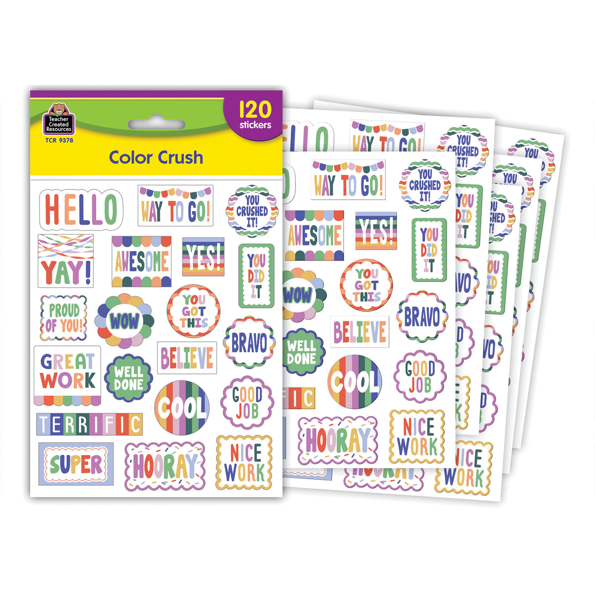 (3 PK) COLOR CRUSH STICKERS
