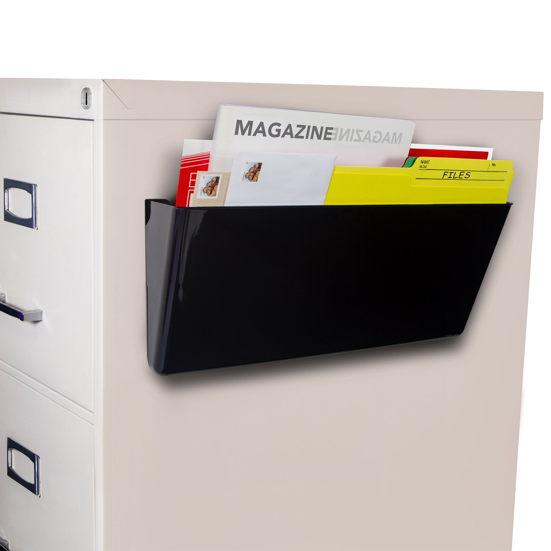 Magnetic Wall File, Legal, Black