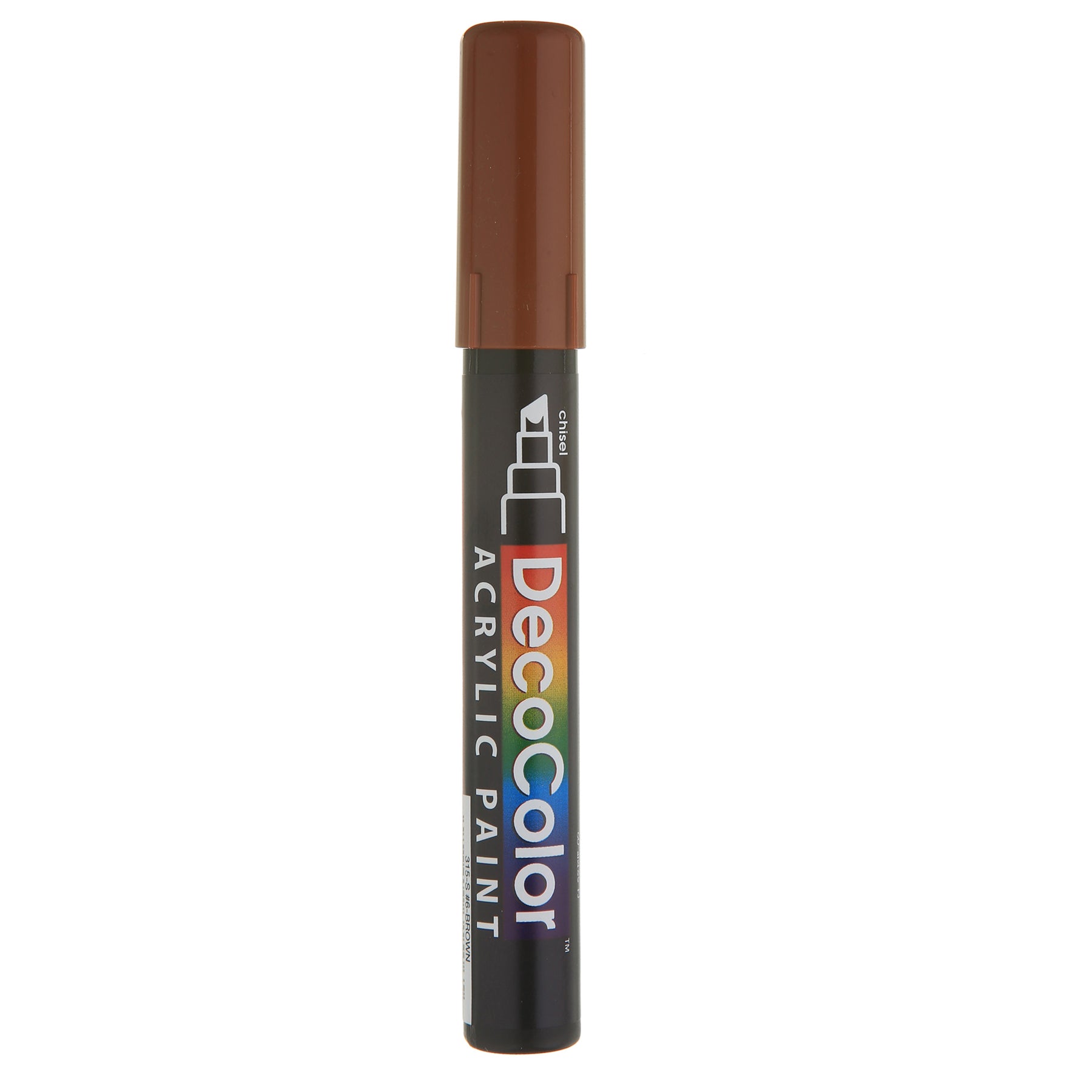 DecoColor® Acrylic Paint Pen, 315-S, Chisel Tip, Brown #6