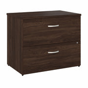 Bush Business Furniture Studio C 2 Drawer Lateral File Cabinet in Black Walnut - 35.67" Width x 23.35" Depth x 29.84" Height