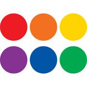 Spot On® Dry-Erase Desktop Writing Spots Colorful Circles - 4", Pack of 12