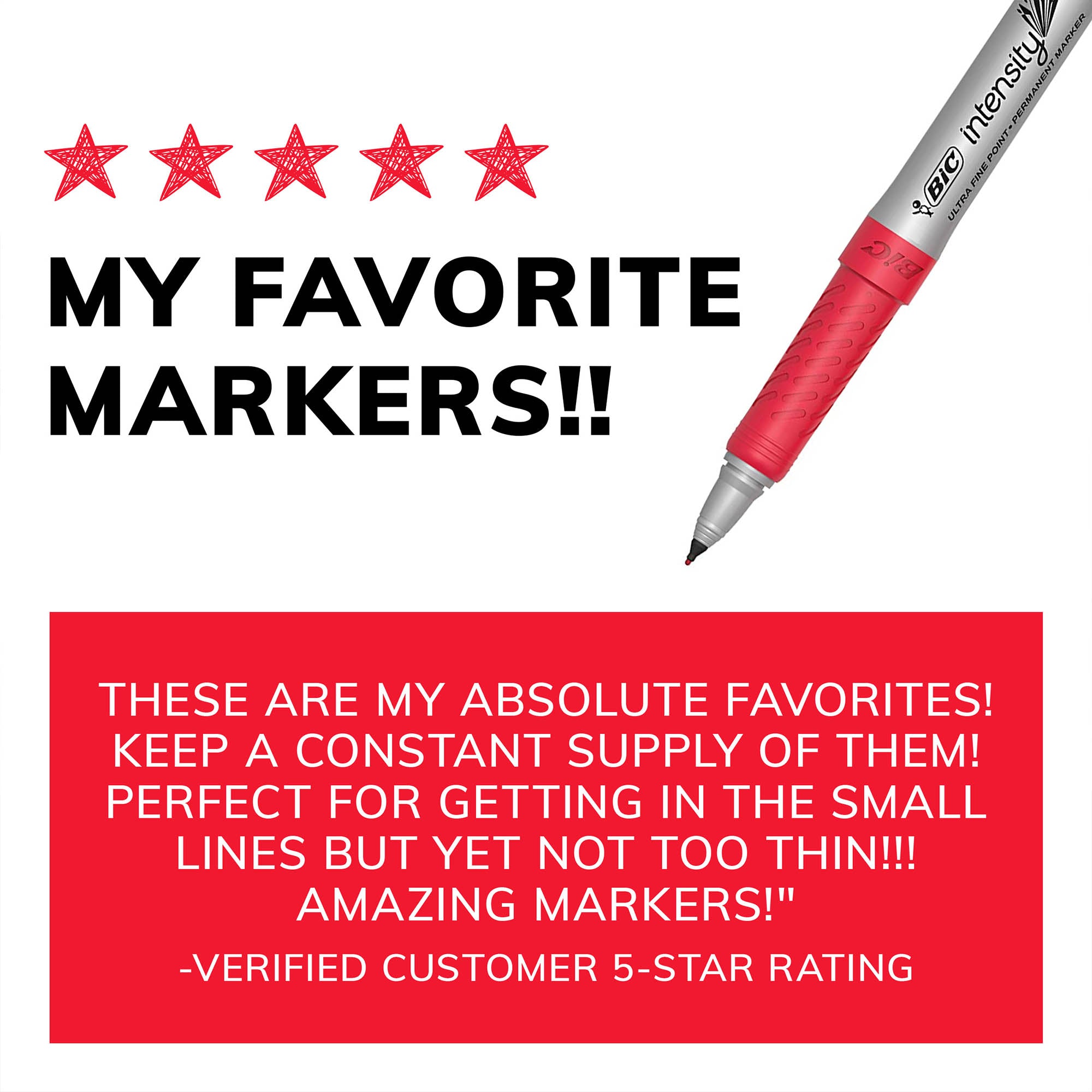 Marking™ Permanent Marker Fashion Colors, Fine Point, Pack of 36