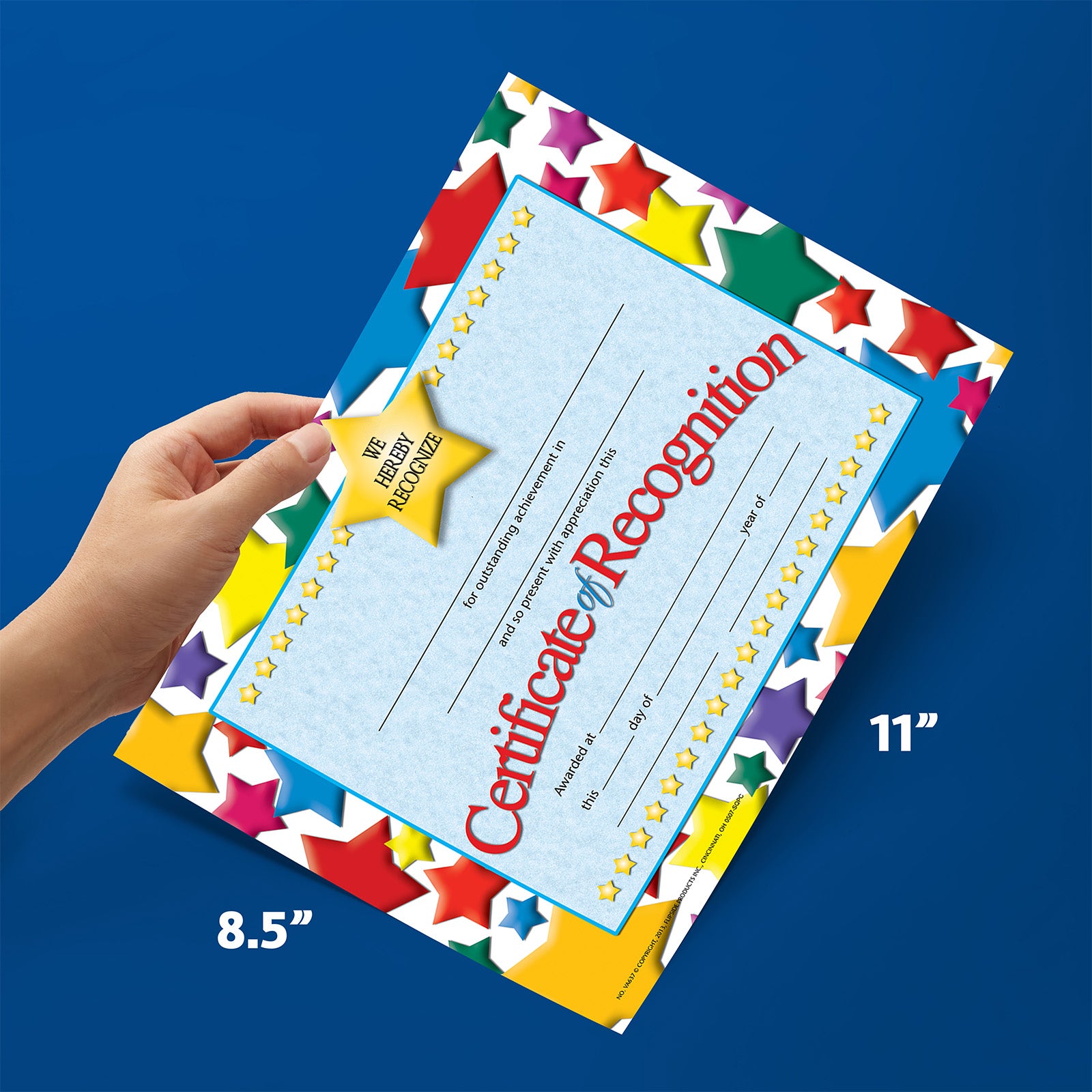 Certificate of Recognition, 8.5" x 11", Pack of 30
