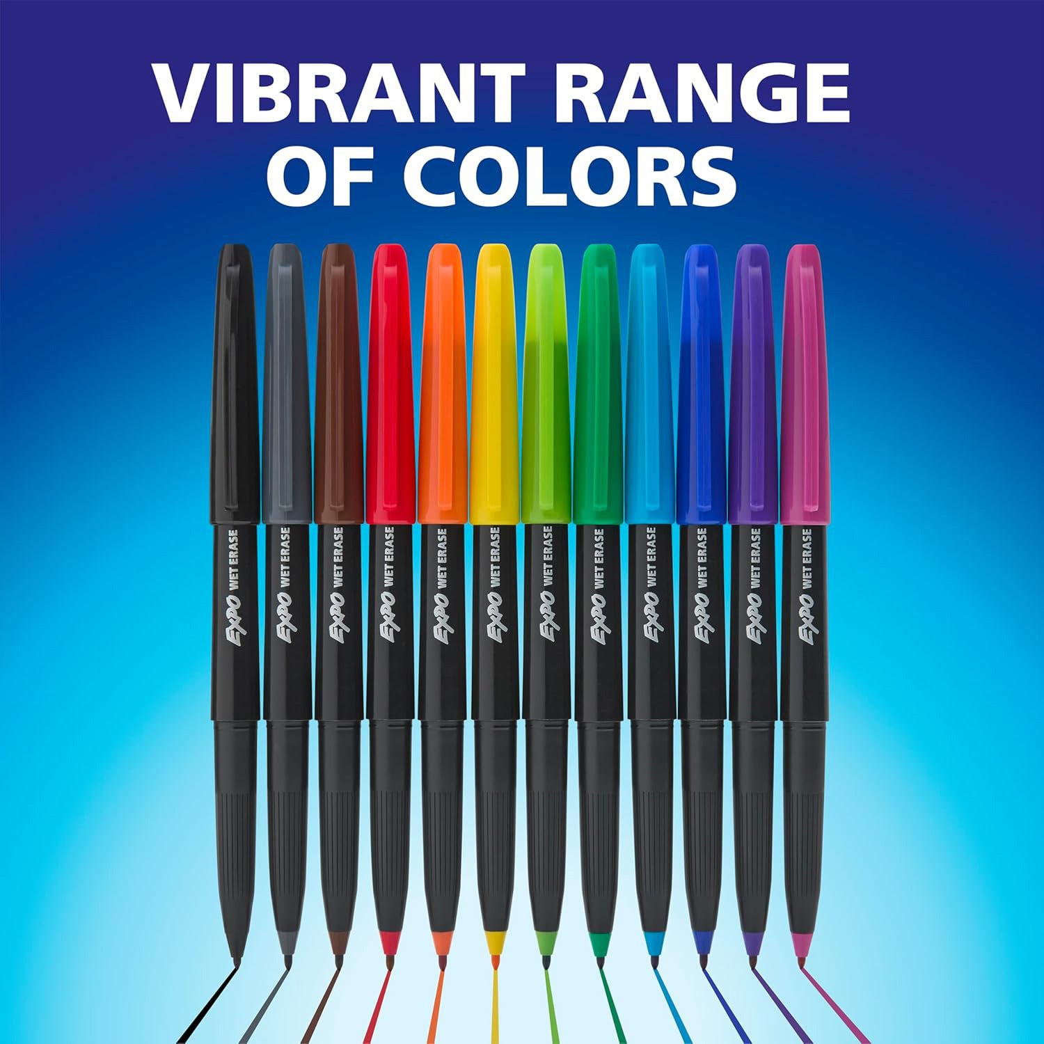 Vis-a-Vis Wet Erase Markers, Fine Point, Assorted, 8 Count
