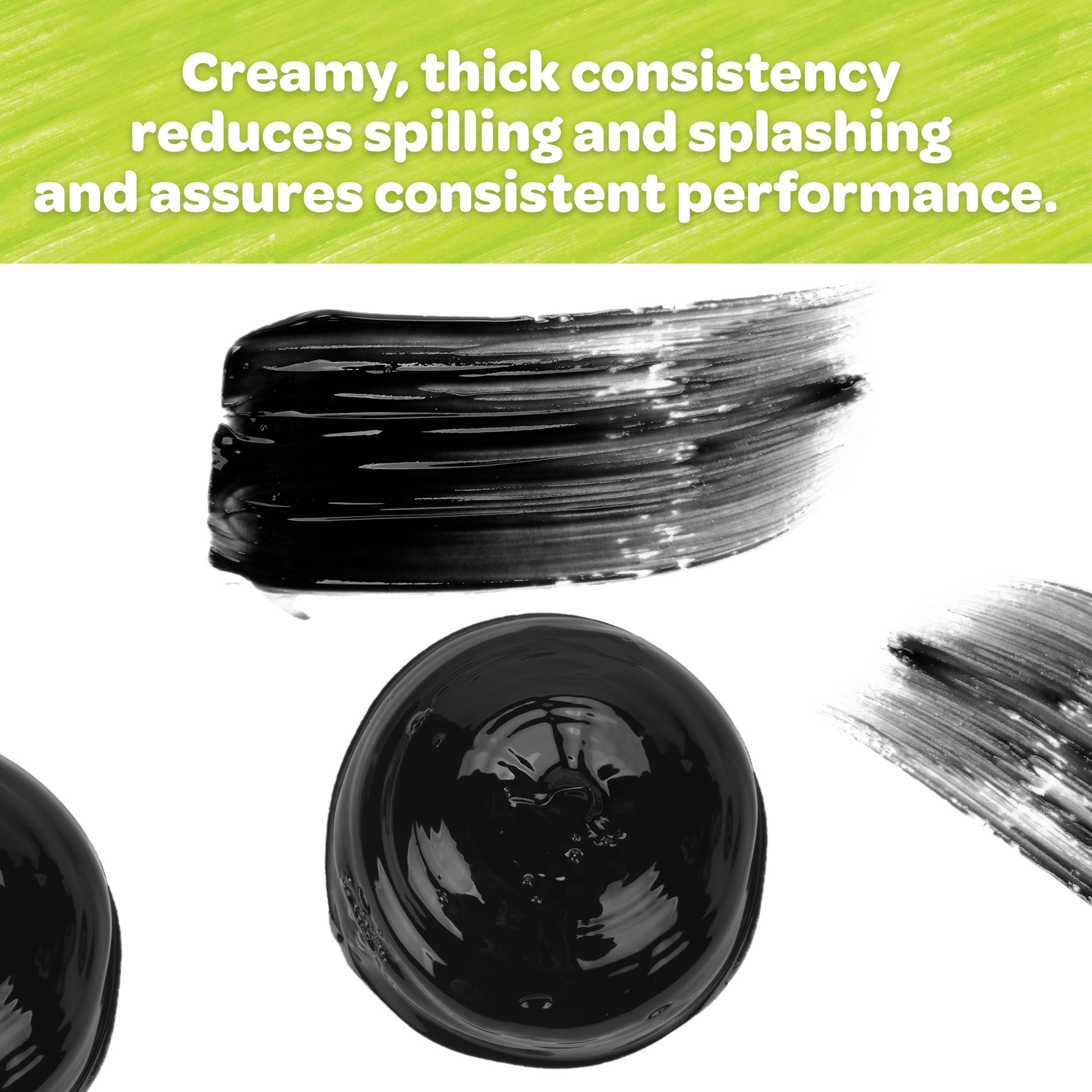 Washable Finger Paint, Black, 16 oz