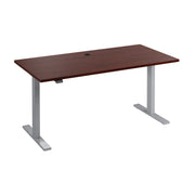 Bush Business Furniture Move 60 Series 60W x 30D Electric Height Adjustable Standing Desk in Hansen Cherry with Metallic Gray Base - 59.45" Width x 29.37" Depth x 47.69" Height