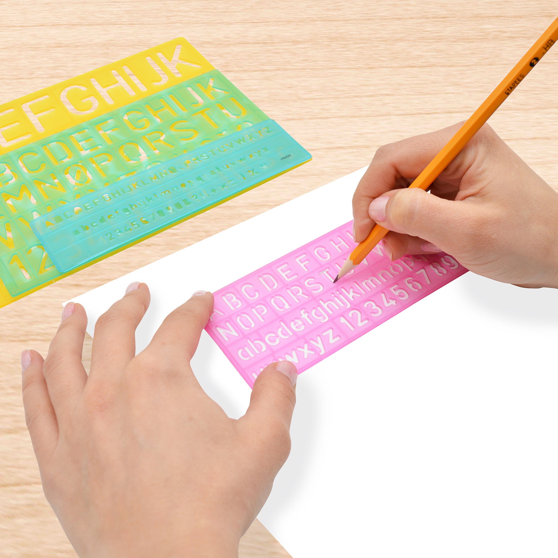 Letter Stenciling Guides, 4-Piece Set