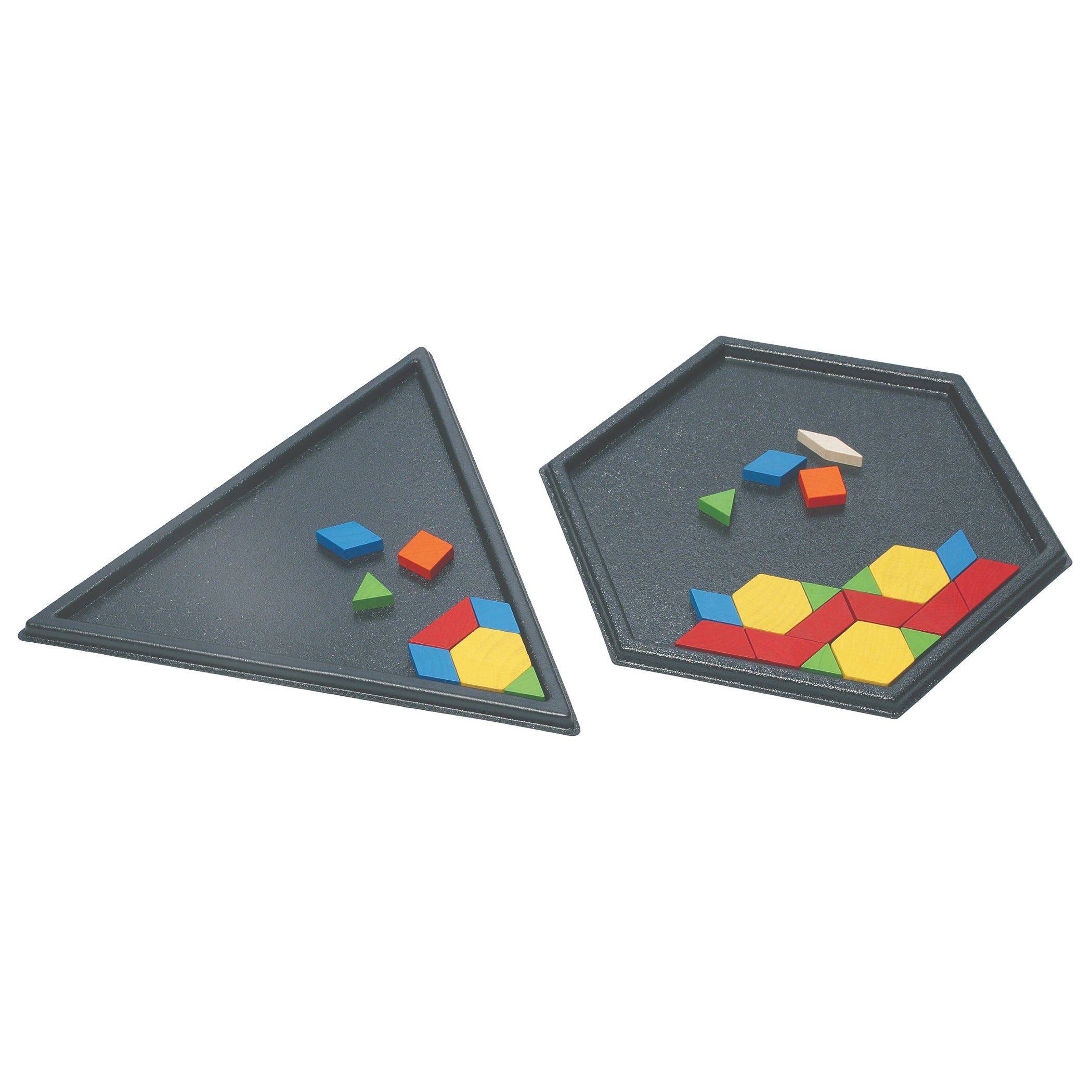 Pattern Blocks Kit - Activity Cards, Blocks & Trays