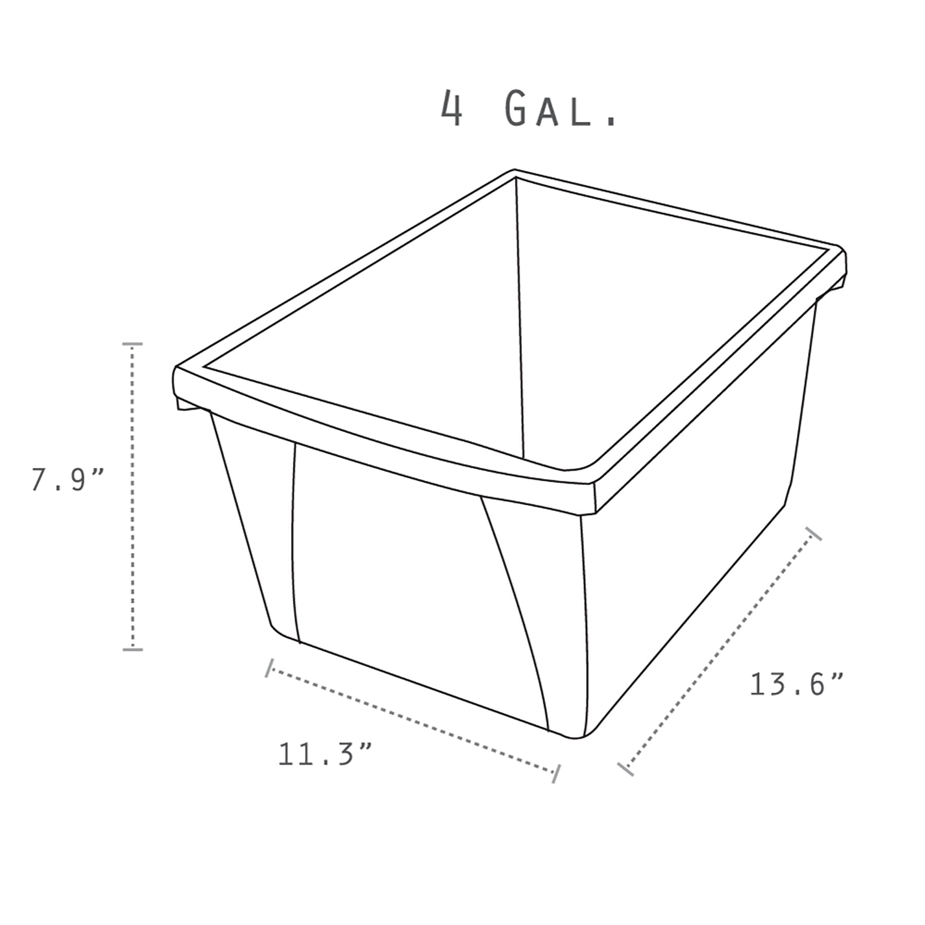 Small Classroom Storage Bin, Green