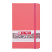 Sketchbook, 80 Sheets, 90lbs, Coral Red Cover, 5.1" x 8.3"