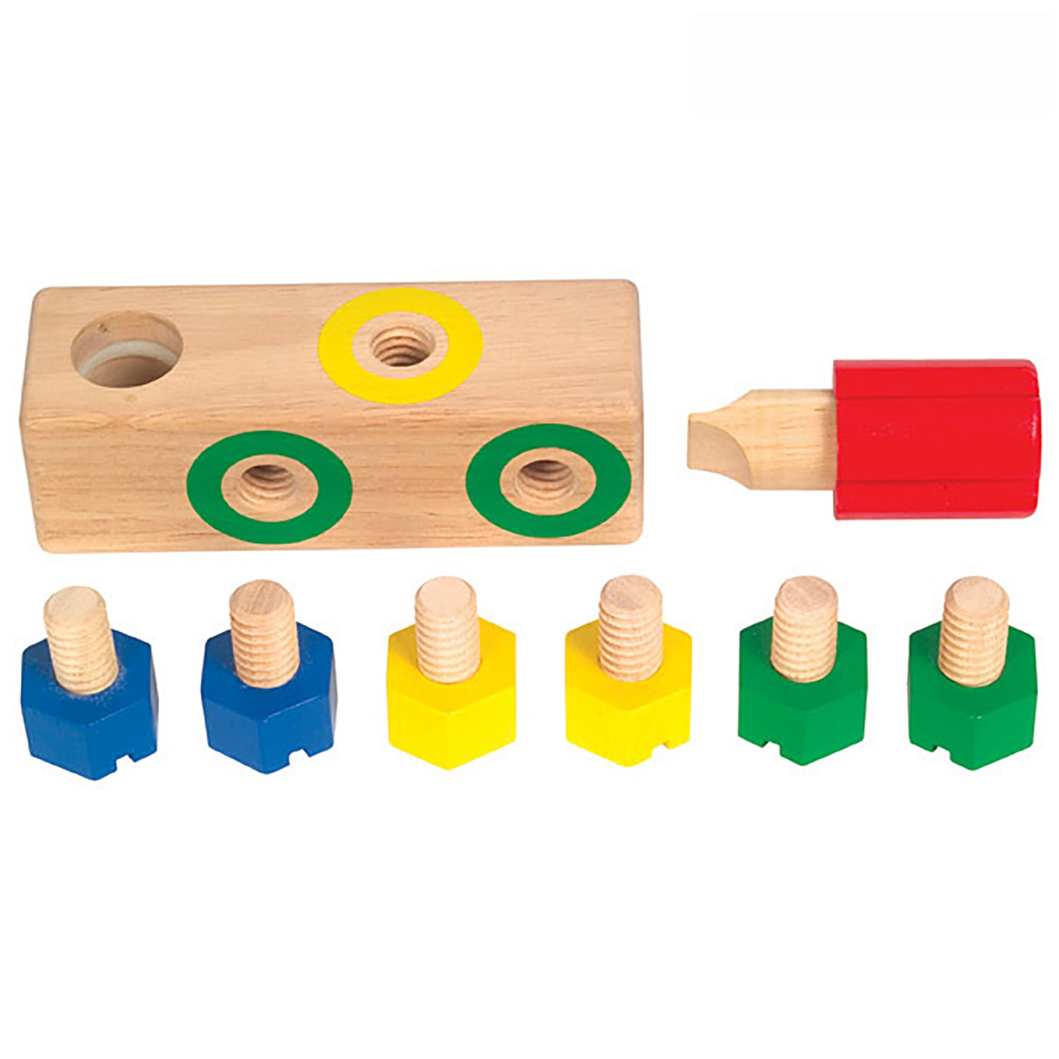 Screw Block™, Fine Motor Skill Matching Toy, 8 Pieces