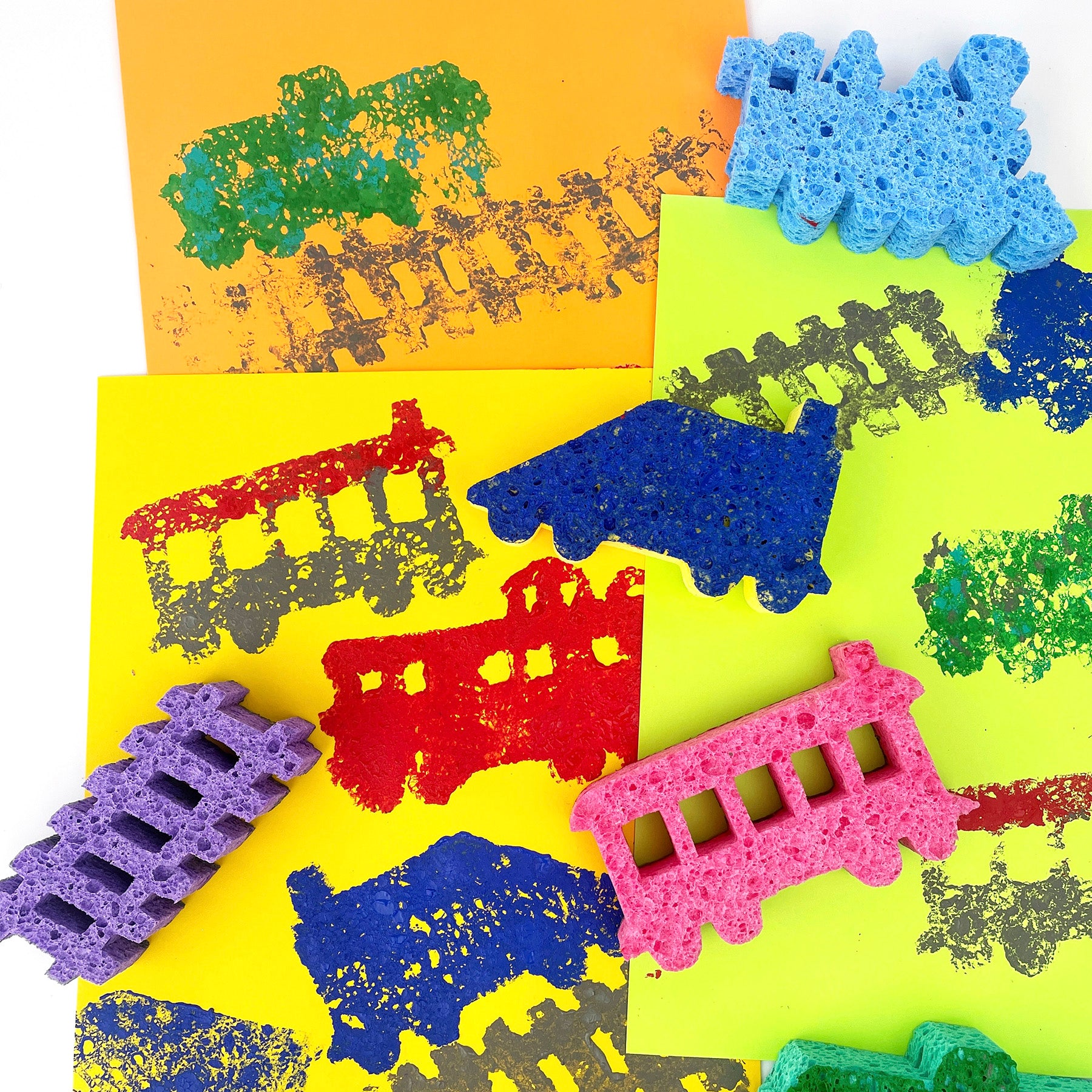 Super Sponges Train Pack