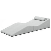Jaxx Clermont Sun Lounger - Luxurious Waterproof Poolside Lounge & Outdoor Chaise - Sunbrella Granite