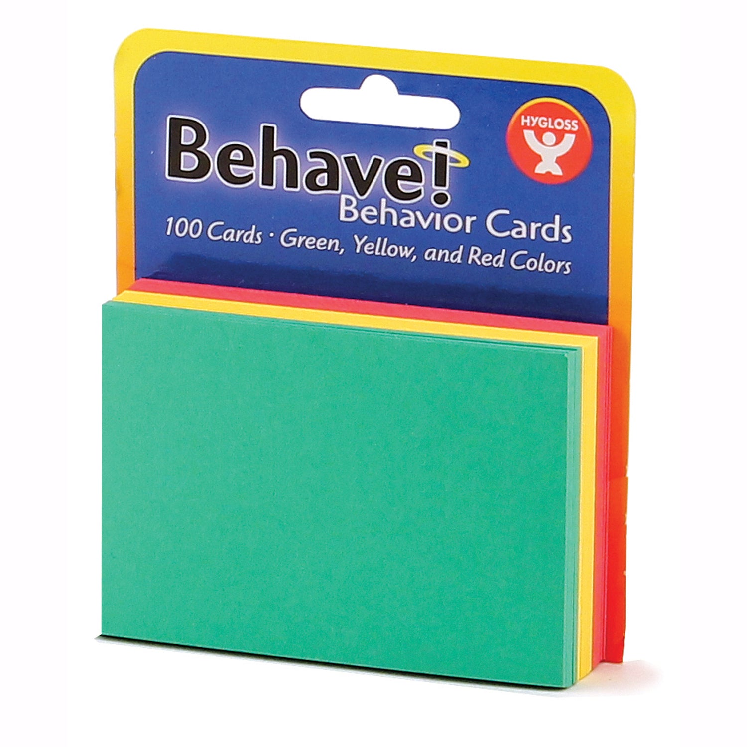 Blank Cards, 3"x5", 100 cards,Green Yellow & Red