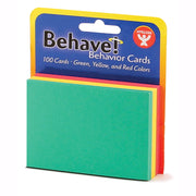 Blank Cards, 3"x5", 100 cards,Green Yellow & Red