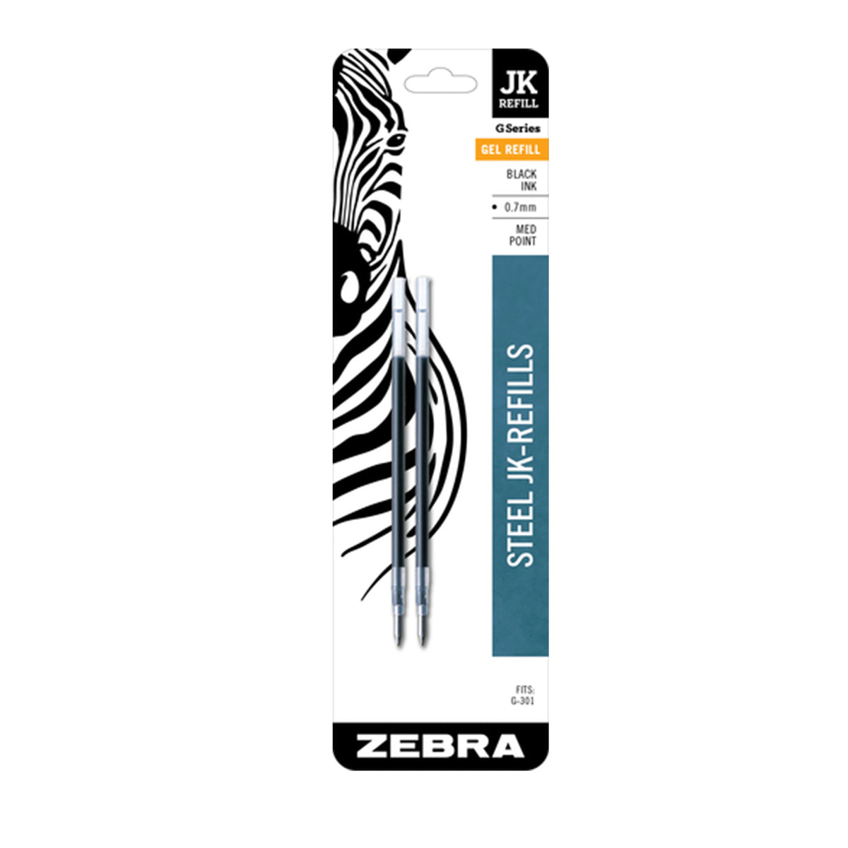 (3 PK) JK-REFILL 0.7MM BLACK 2PK