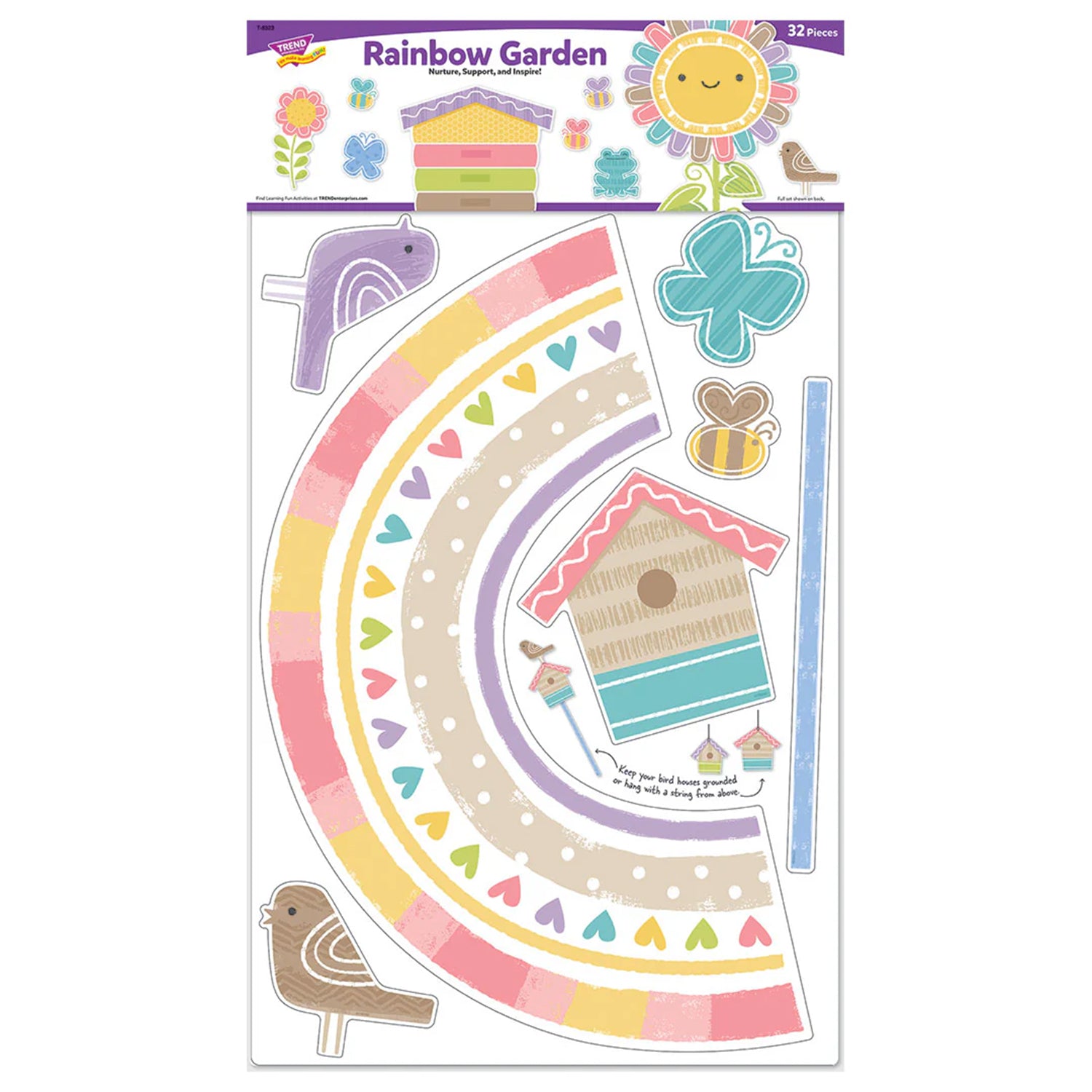 Rainbow Garden Bulletin Board Set