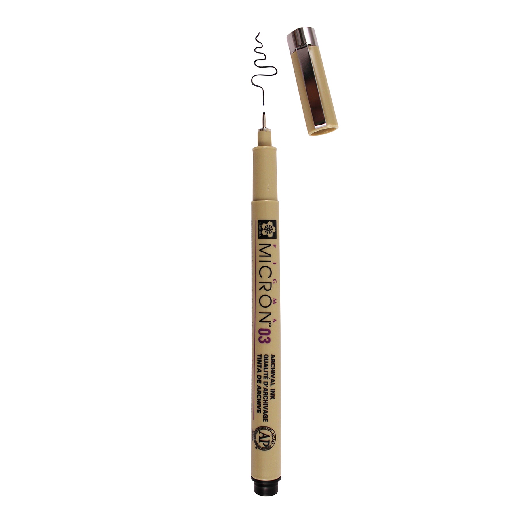 Pigma Micron Pen, Black, 0.35mm Size 03