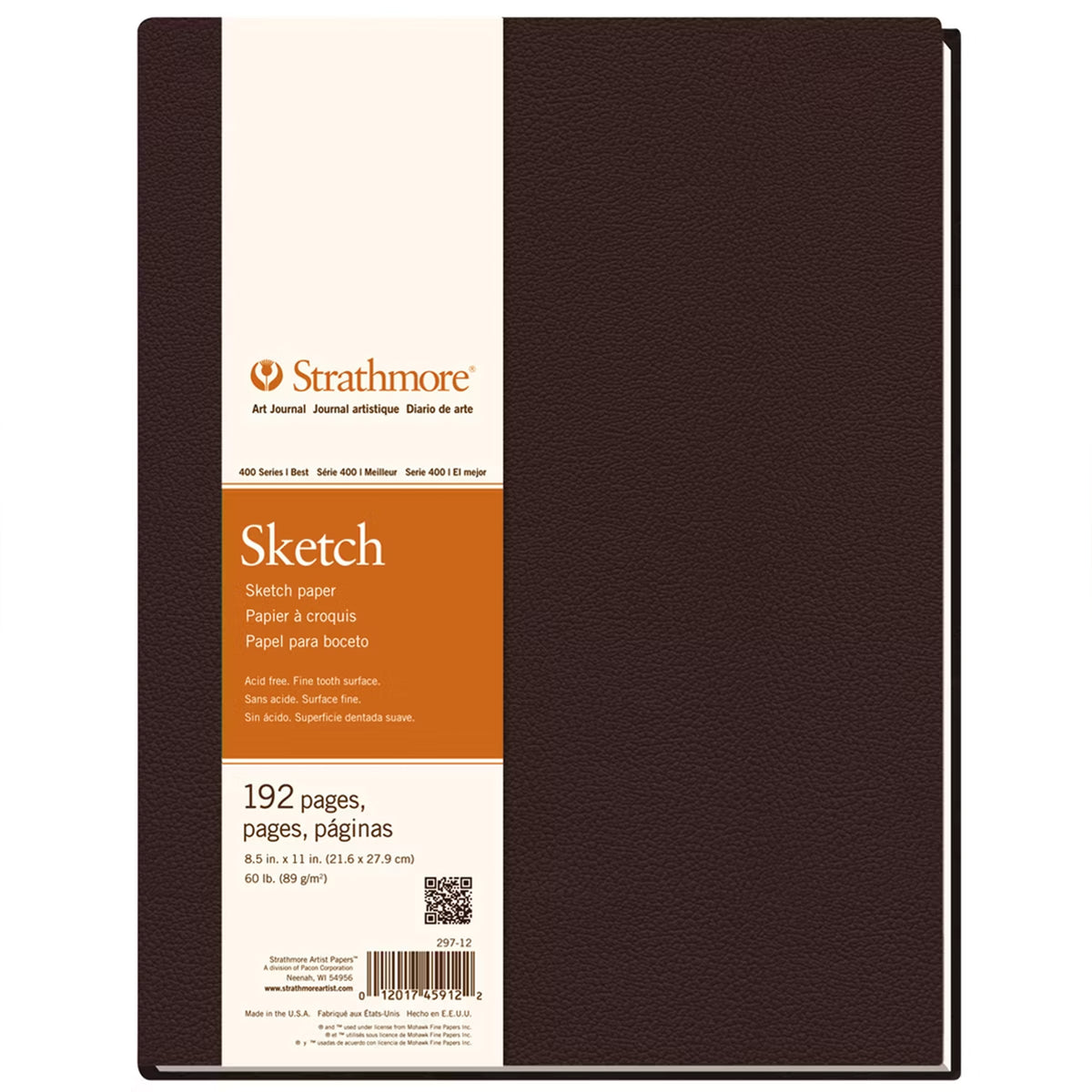 SKETCH BOOK 11X14IN BROWN HARDBOUND