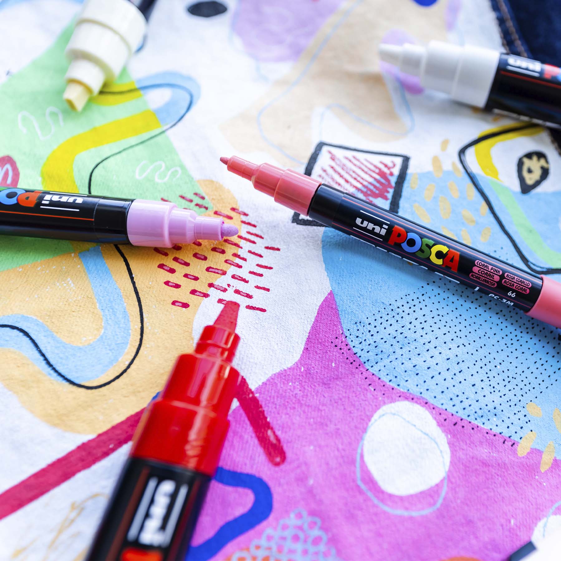 uni® POSCA PC-17K Water-Based Paint Markers, Extra Broad Tip (15mm), Red