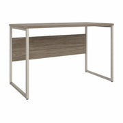 Bush Business Furniture Hybrid 48W x 24D Computer Table Desk with Metal Legs in Modern Hickory - 47.6" Width x 23.35" Depth x 29.91" Height