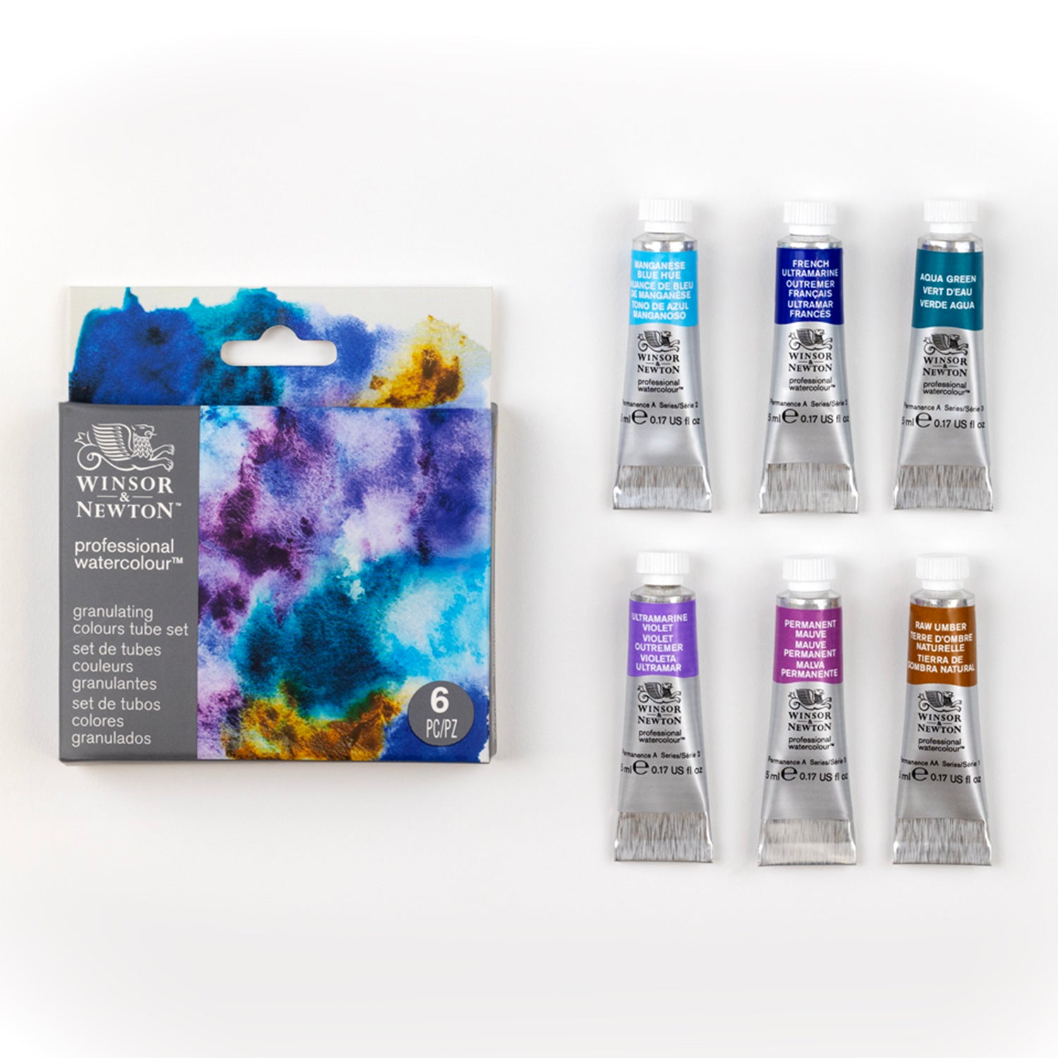 PWC - 6 x 5ml Tube set - Granulating Colours