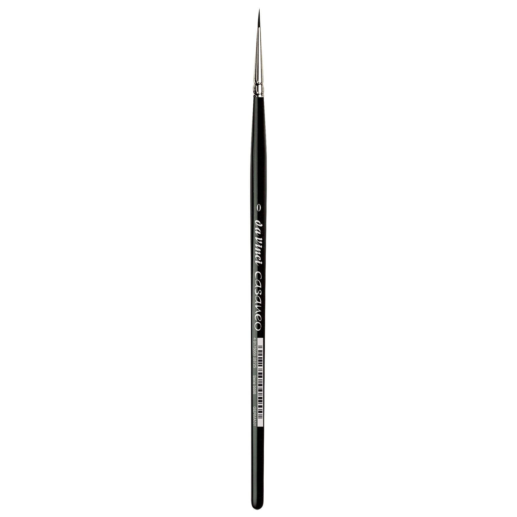 CASANEO Silkpainting & Wash, Extra Soft Synthetic, Watercolor & Acrylic, Round, Series 5598, Size 0