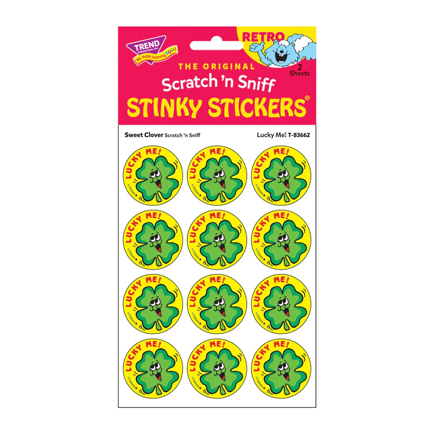 Lucky Me!/ Sweet Clover Scent Stickers, 24 ct.