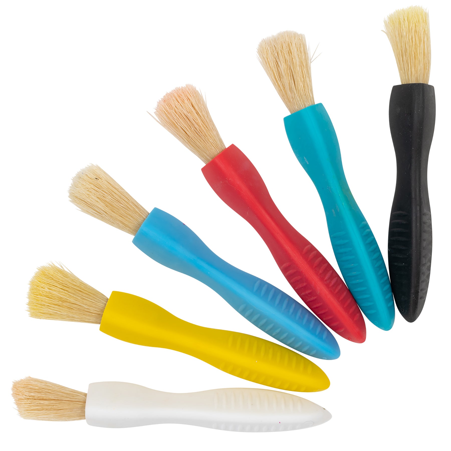 Triangle Grip Paint Brushes - 1 Size - Set of 6