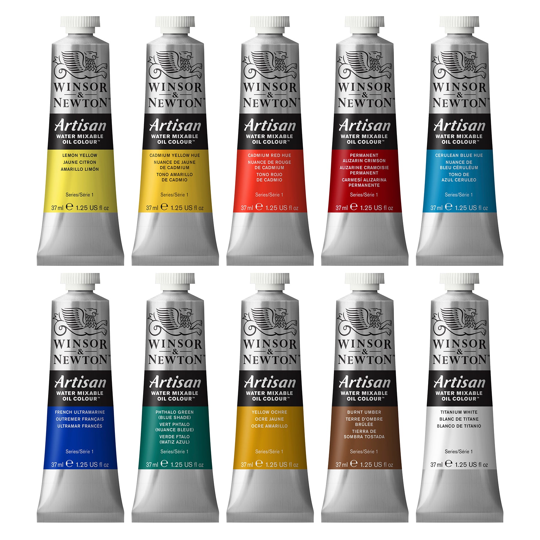 AWMOC - Studio Set (10 x 37ml, 2 Brushes, Med)  *US ONLY*