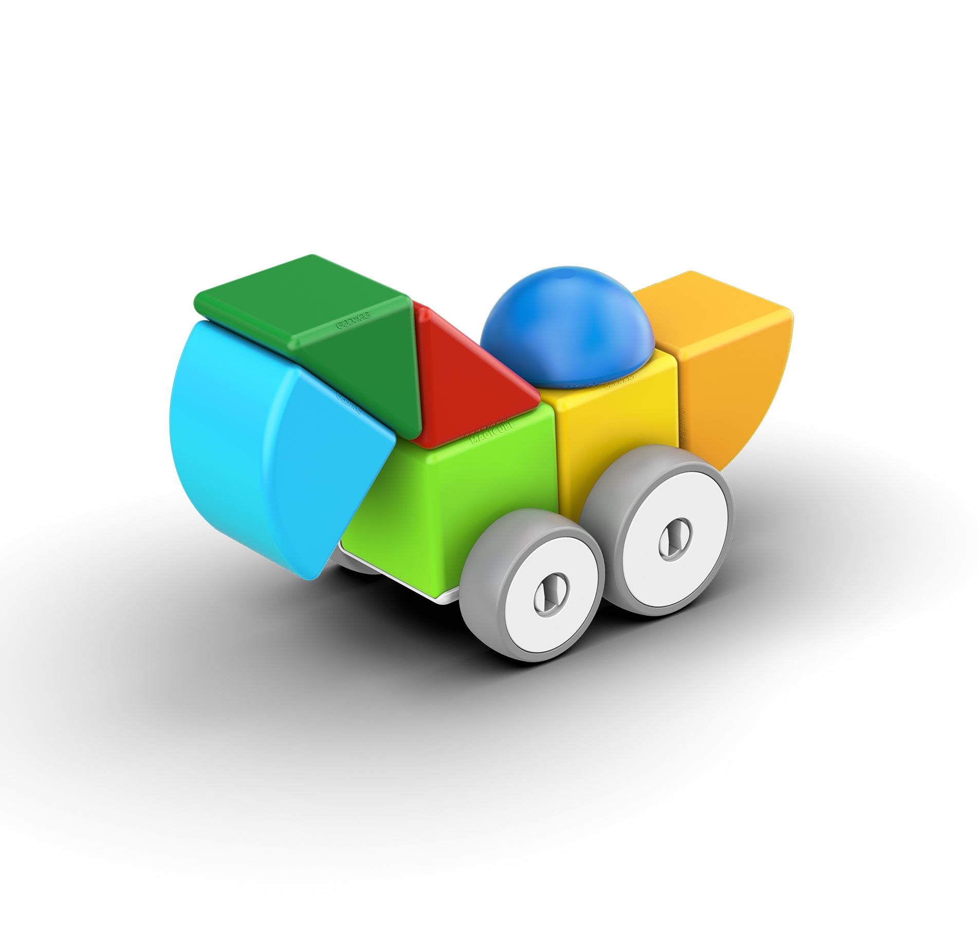 Geomag™ Magicube Magnetic Building Cubes, Cars, 13 Pieces