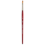 Velvetouch Filbert Brush, Synthetic Bristles, Short Handle Mixed Media Paintbrush, Scarlet, Size 4, 1 Count