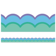 Happily Ever Elementary Retro Remix Cool Waves Scalloped Bulletin Board Borders, 39 Feeet