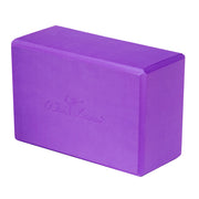 FOAM YOGA BLOCKS 4-inch Block - Purple (4"H x 6"W x 9"L)