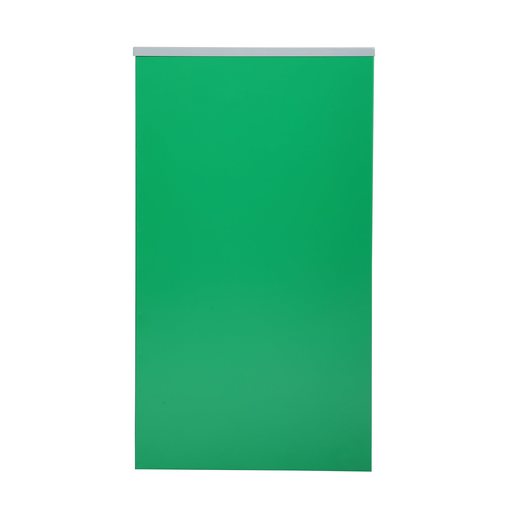 Square Recycling Gin – 29 Gallons - Green Can, Mixed Opening Lid
