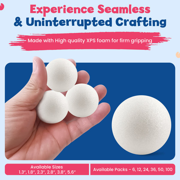 Hygloss Foam Bulk Pack - 100 of 2" Balls