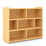 School Age Compartment Storage, Assembled, Maple/Maple, 16"H x 40"W x 34"D