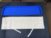 Universal Adjustable Stretcher Disposable Pad Set with Covers, 61"W x 14.5"D x 2.75"H, Set of 2, Case of 6