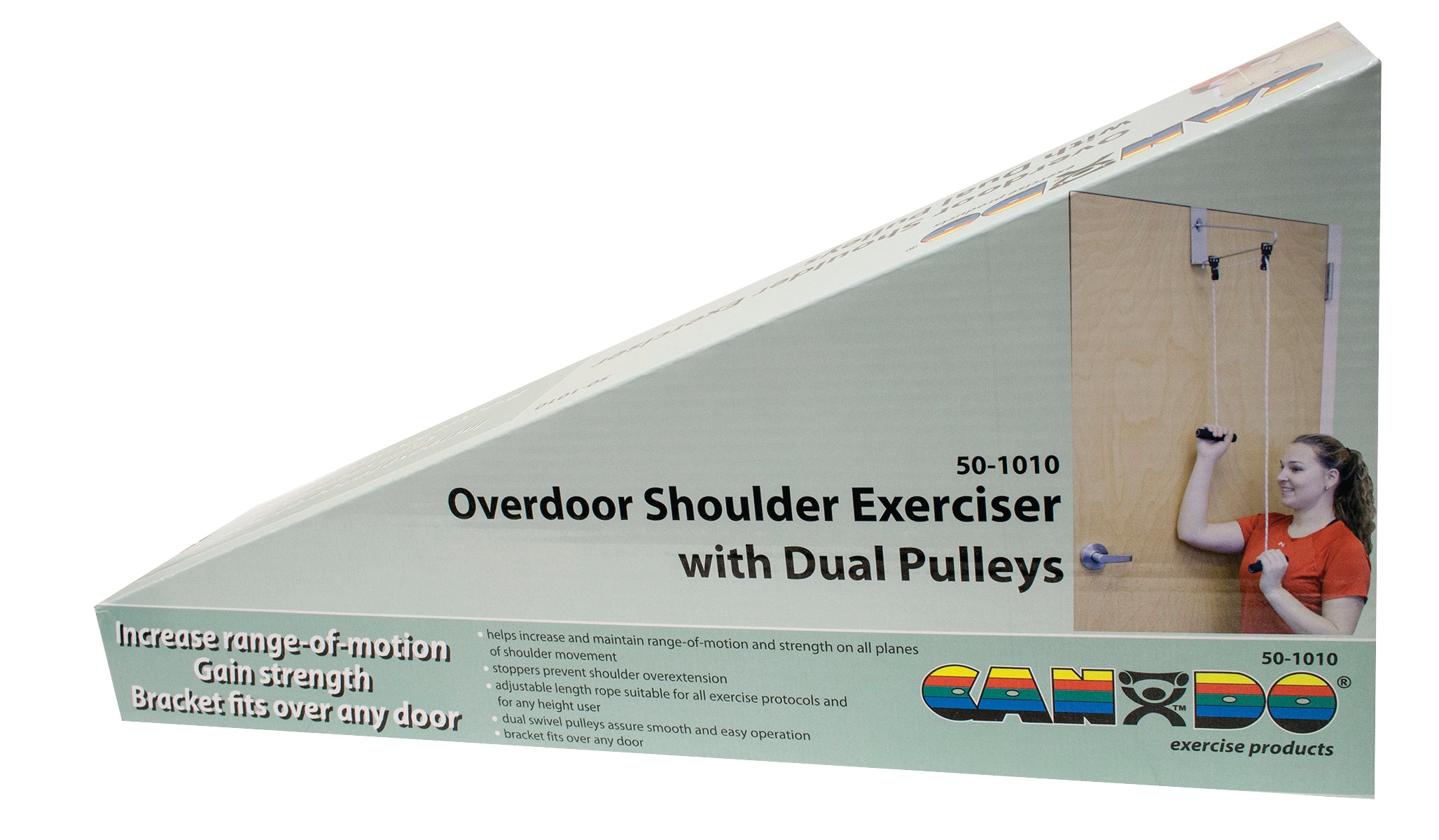 CanDo Overdoor Shoulder Pulley - Double Pulley with Door Bracket, 25-pack
